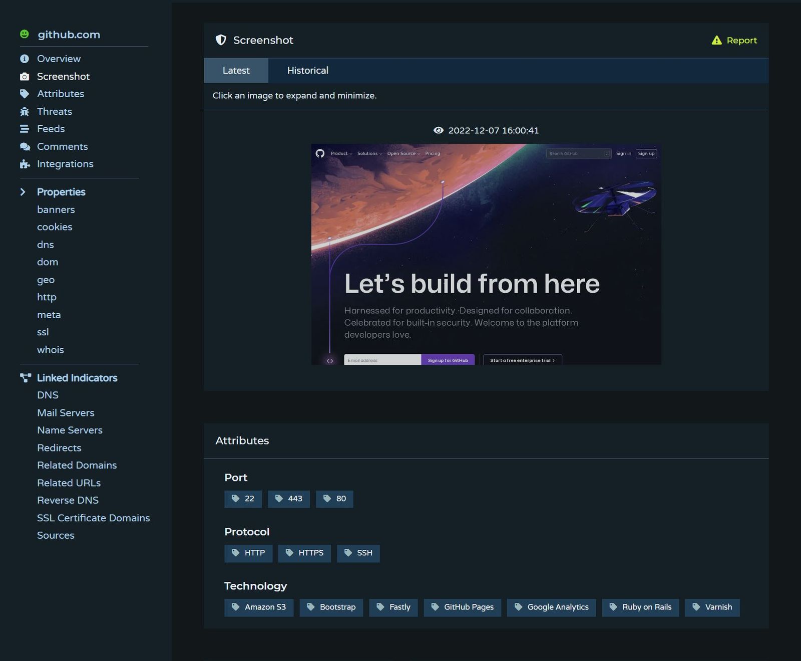 Pulsedive Blog Screenshots For All