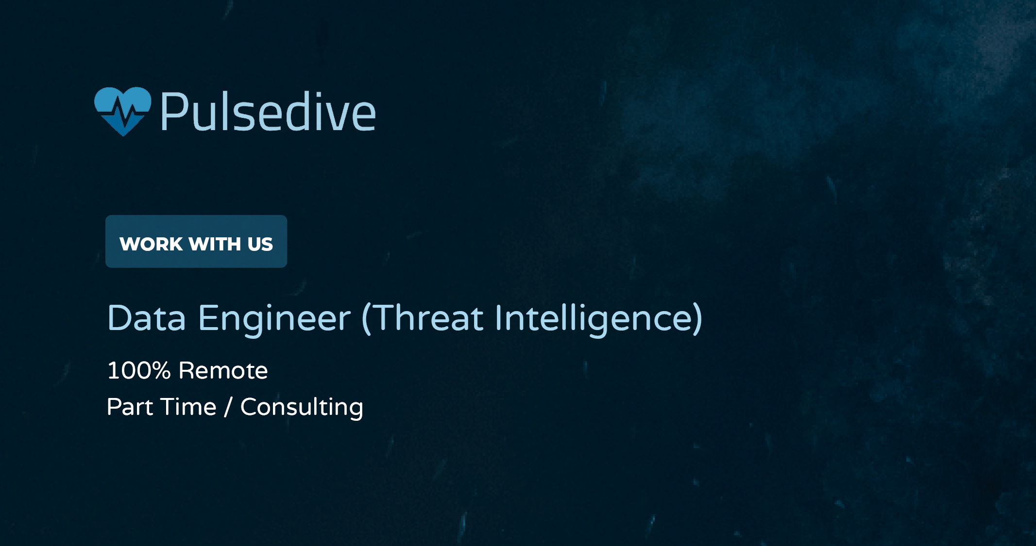 Work With Us: Data Engineer (Threat Intelligence)